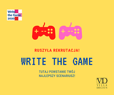 Write the Game 2020 - zajęcia bezpłatne